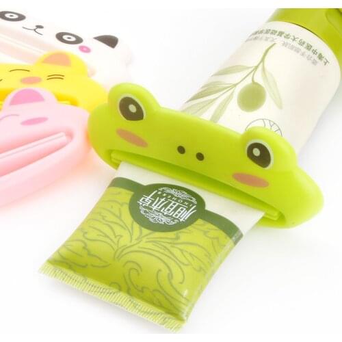 Cartoon Toothpaste Dispenser Cream Squeezer Cute Animal Easy Squeeze Paste Bathroom Toothpaste Squeezing Clamp