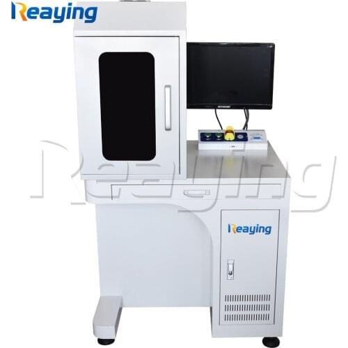Cheap price 50W CNC fiber laser marking machine for silver gold rose gold jewelry surface engraving