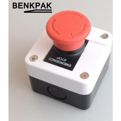 NO+NC emergency stop e-stop push button switch
