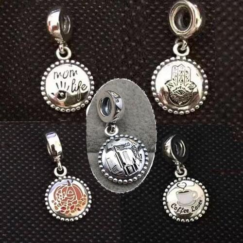 2020 New 925 London Skyline, Chicaco,Mom Life, Pumpkin Pendant DIY Womans Jewelry Valentines Day Mothers Day Gift