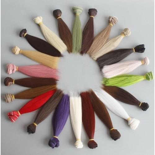 Doll Wigs 15*100cm Straight Hair Wigs for 1/3 1/4 1/6 BJD SD Blyth Dolls