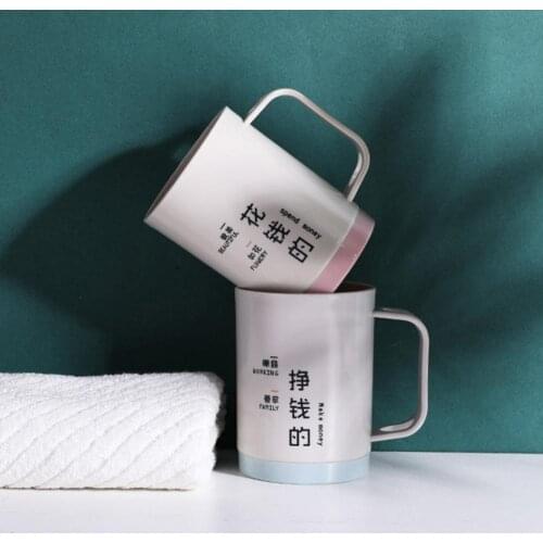 Bathroom Plastic Portable Toothpaste Toothbrush Holder Rinsing Washing Cup Mug Bathroom Holder Lovers Style Cup