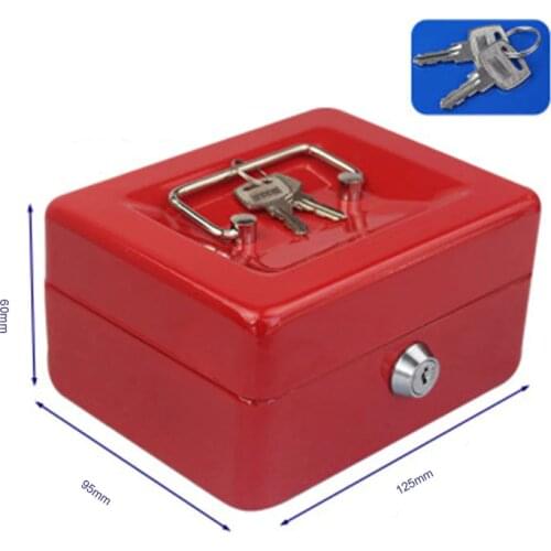 Protable Key Locker Safe Home Shop Steel Mini Money Box Security Cash box Storage Box Hidden Coin Money Jewellery