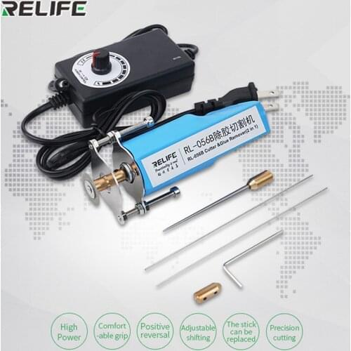 Relife RL-056B 2 in 1 LCD Screen Glue Remover and Cutter for LCD OLED Screen Glue Remover Phone Screen Cutting Machine