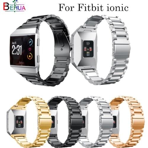 Luxury Stainless wristband For Fitbit ionic Watch Band Wrist Strap For Fitbit Ionic smart watch Replacement strap Accessories