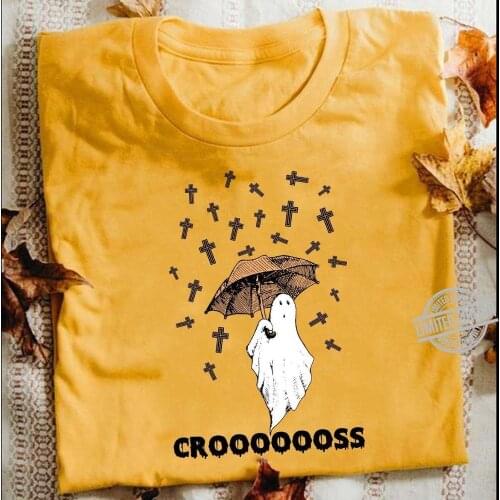 Christ Boo Ghosh crooooooss shirt funny cute cross graphic religion art women fashion pure cotton casual tees hipster art top
