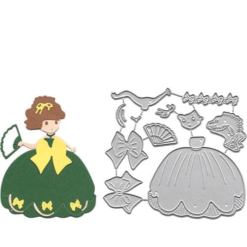 Die Cut Dies New Arrival Girl Metal Cutting Stencil DIY Scrapbooking Craft Die Album Embossing Folder Card Making Molds Fustelle