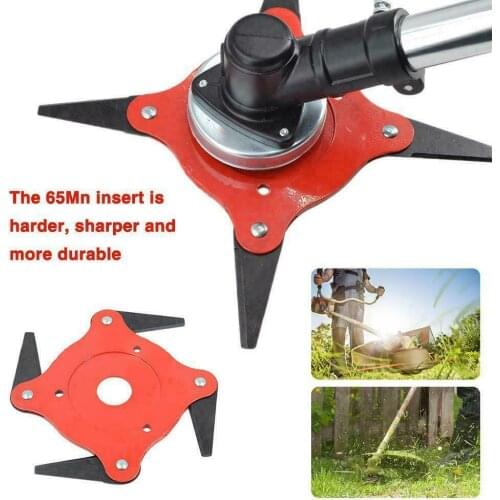 3/4/5/6 Teeth Garden Lawn Grass Trimmer Head Brush Cutter Blade Steel Power Tools Machine Accessories for Grass Trimmer