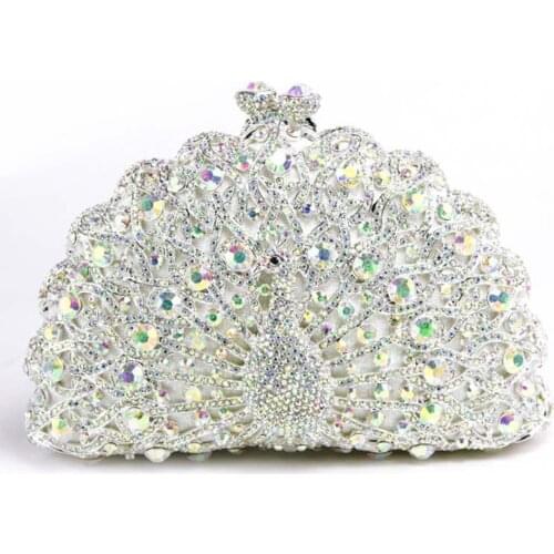 Rhinestones Women Luxury Evening Bag Flower Clutch Bag Party Wedding Handbags Female Pochette Prom Purse crossbody bags female