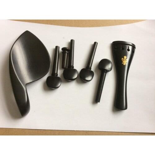 1 set Ebony flower inlay 4/4 violin fitting