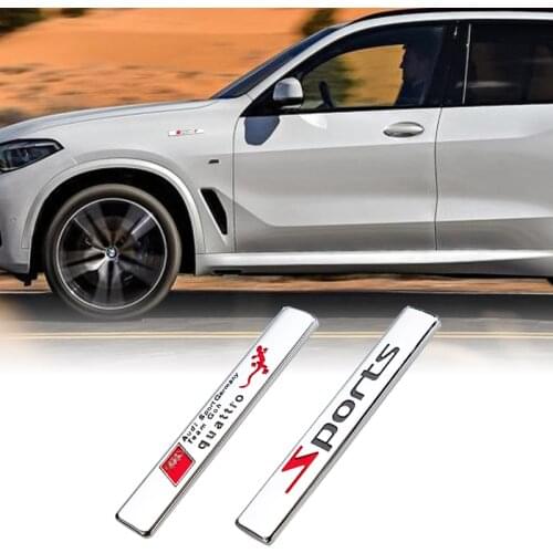 1Pcs Car Accessories VIP Sports 3D Mental Sticker For Audi Gecko A4 A5 A6 TT Q1 Q2 Q3 Q4 Q5 S3 S4 S5 S6 SQ5 Allroad R8 Quattro