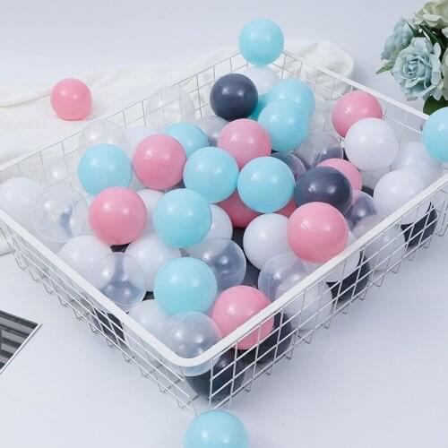 150pcs/set Ocean Ball Pit Kids Bath Swim Toy Children Water Pool Beach Ball Soft Plastic Toys Stress Air Ball Outdoor Fun Sports