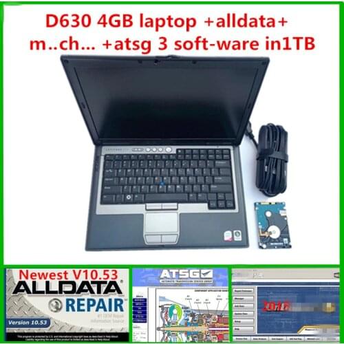 2020 Auto software alldata m..ch.. on-d..mand 2015 with ATSG hard disk 1TB installed on D630 4gb laptop for car truck diagnostic