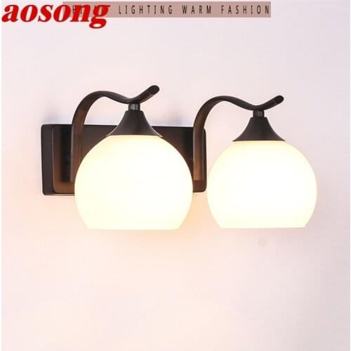 AOSONG Wall Lamps Contemporary Simple Indoor Sconces LED Lights For Home Stair Aisle