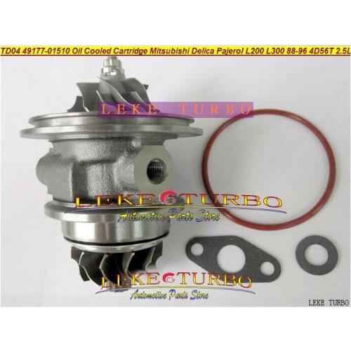 Free Ship Oil Turbo CHRA Cartridge TD04 49177-01510 49177-01511 MD094740 168053 For Mitsubishi Delica Pajero L200 L300 4D56 2.5L