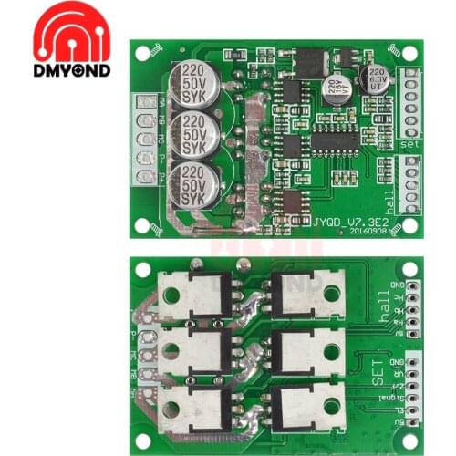 DC 24V 500W PWM Brushless Motor Regulated Driver Controller Motor Control 12V-36V Hall Shell Driver Automotive Balanced BLDC Car