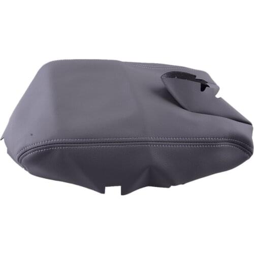 Car Interior Gray Central Console Lid Armrest Cover Protector Microfiber PU Fit for Acura TL 2009 2010 2011 2012 Accessories