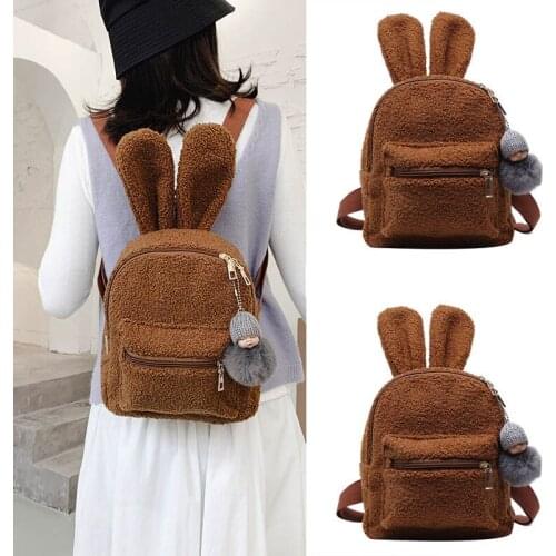 Children Plush Backpacks Bunny Baby Kawaii Bag Kids Bags Girls Toddler Backpack Kids School Bags Bolsa Infantil Bags BK50MR