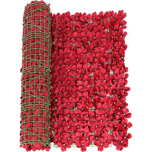 Artificial Fence Leaf Balcony Protection Balcony Fence Screen Garden Fence Simulation Plant Cherry Tree Guardrail Decoration