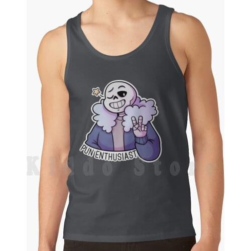 Sans. tank tops vest 100% Cotton Undertale Sans Sans The Skeleton