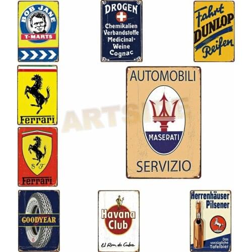 Havana Club Metal Poster Tin Signs Wall Art Painting Plaque For Bar Pub Cafe Home Decor, Good Year Vintage Retro Iron Plate