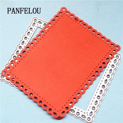 PANFELOU Metal craft Mysterious large squares paper die cutting dies for Scrapbooking/DIY Easter wedding Halloween cards