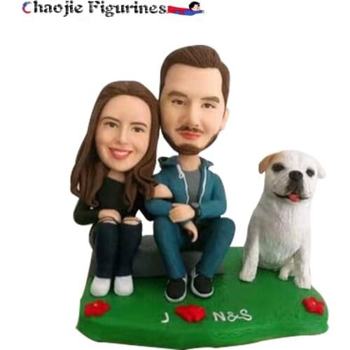 Wedding birthday gift mud like creative handmade custom soft pottery dolls real dolls hand-made dolls home decoration ornaments