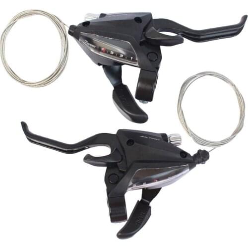 3x7 21Speed Bicycle Shifter Brake MTB Mountain Road Bike Riding Cycling Disc Brake Levers With Shift Cable Bike Shifter ST-EF500