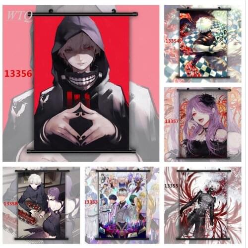 Tokyo Ghoul Kamishiro Rize Kaneki Ken HD Print Wall Poster Anime Posters Canvas Painting Wall Decor Wall Art Picture Home Decor