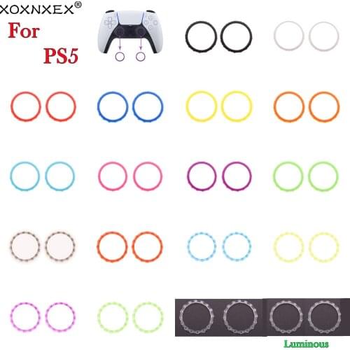 XOXNXEX 1set=2pcs For PlayStation 5 Handle Accent Rings Replacement For PS5 Controller Gamepad Accessories