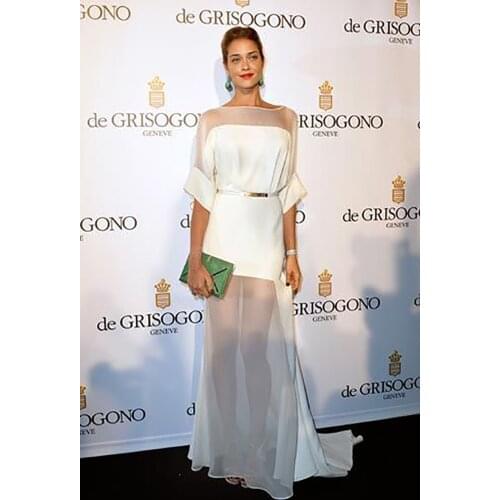 2021 Celebrity Dresses Long Simple Formal Dress Party Wear Gown Prom Dress Robe Soiree Grand Taille Vestidos Elegantes