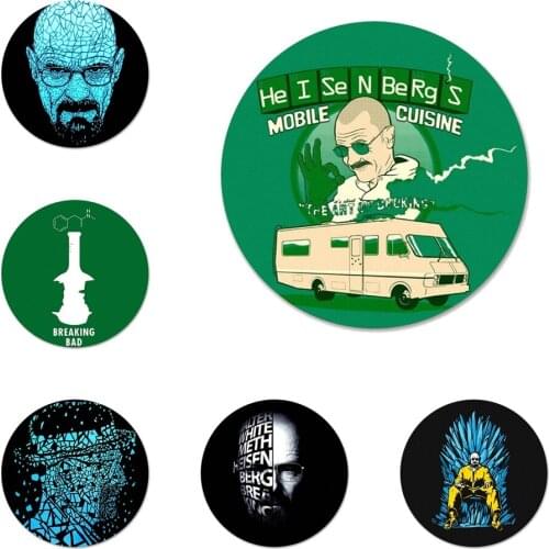 Breaking Bad Logo Heisenberg Badge Brooch Pin Accessories For Clothes Backpack Decoration gift