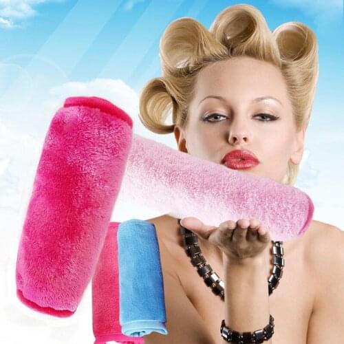 1Pc Reusable Makeup Remover Towel Facial Remover Microfiber Soft Cleaner Pads Face Care Cleansing Tool Skin Friendly 40x17cm