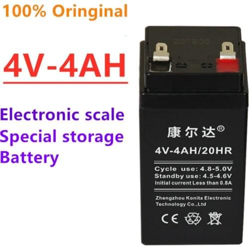 100% New 4V 4.0Ah pricing electronic scale table scale lead-acid battery emergency light childrens toy car rechargeable battery