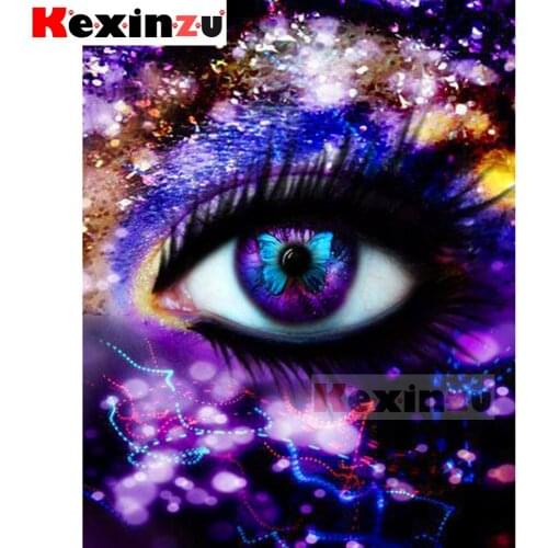 5d diamond painting full Square/Round diamond embroidery-Butterfly eyes-rhinestone DIY mosaic Cross Stitch 3D Home Decor Y16420