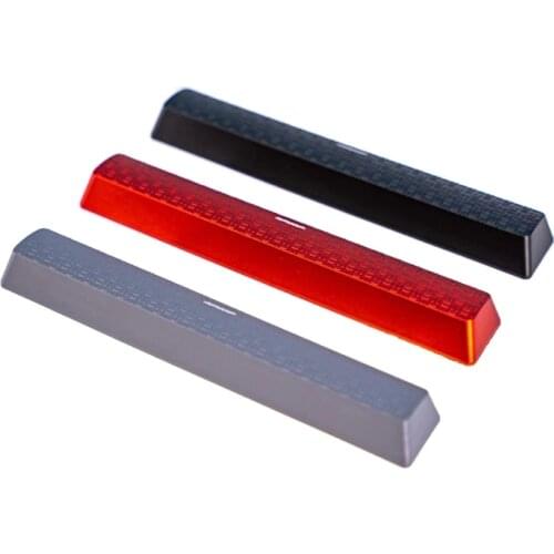 6.25U OEM Keycap Customized ABS Backlit Non-Slip SpaceBar Keycap for Mechanical Keyboard Cap Black, Red, Gray