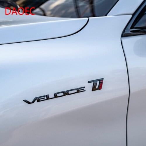 Car letter label VELOCE TI style decorative label is suitable for Alfa Romeo Julia Stelvio modified accessories