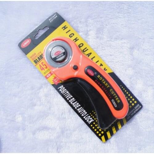 Free shipping Orange rotary cutter 45mm diameter Patchwork cutter tool for easy cutting fabric needlewrok tool crafts tool