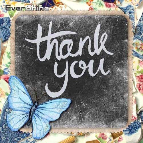 EverShine 5D Diamond Painting Full Square New Arrivals Thank You Bead Picture Kit Diamond Art Embroidery Sale Hobby Handwork