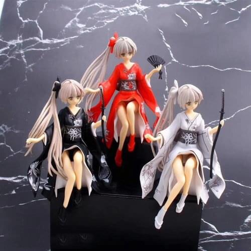 Yosuga No Sora Janpanese Anime Toy Action Figure Kasugano Sora Car Cake Decoration Kimono Long Hair Cute Girl Gift 3Colors