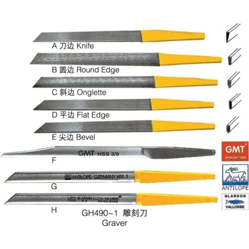 Jewellery making 8pcs/lot high speed Jewelers HS Graver Engraving Jewelry Engraving Knife gravers knife