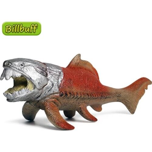 Simulation Ocean Animals Soft Glue Dunkleosteus Model Action Figures Collection Miniature Cognition Educational Toy for children