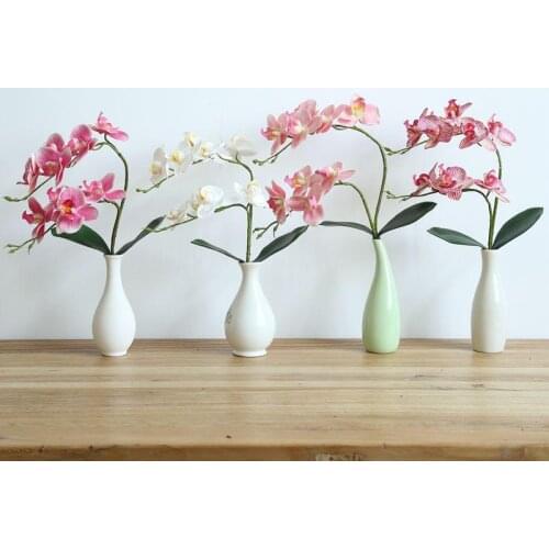Artificial 9 Heads Latex Phalaenopsis Flower Real Touch Big Orchid for Home Decoration Accessories Garden Decoration Fake Plants
