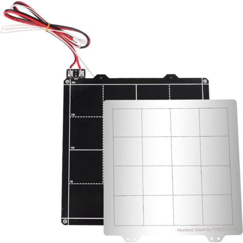 24V Magnetic Heated Bed and Iron Plate 3D Printer Parts Kit For Prusa I3 Anet A8 EM88