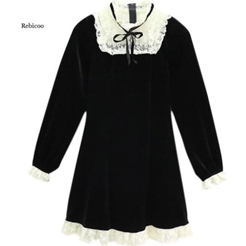 Lace Patchwork O Neck Women Dress Korean Streetwear High Waist Female Dresses Spring Summer New Vestidos