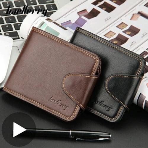 Small Short Money Bag for Men Wallet Male Purse Card Coin Holder Vallet Partmone Walet Portofele Penazenka Coughs Brieftasche
