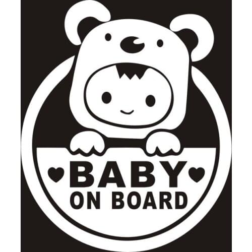 Lovely Baby on Board KKs Car Motorcycles Decal Cover Scratches Car Sticker Pvc 13CM X 15CM Car Decor