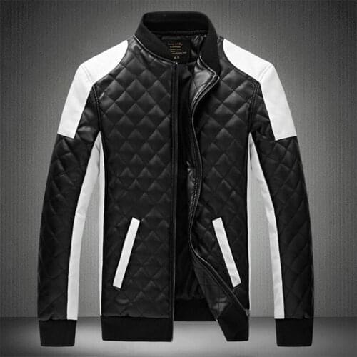 2021 Mens Leather Jackets Casual High Quality Classic Motorcycle Bike Jacket Men Plus Thick Coats Spring/ Autumn Chaqueta Hombre