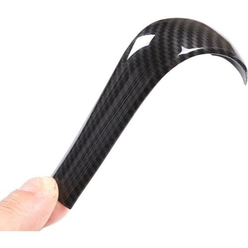 Carbon Fiber Car Gear Shift Handle Sleeve Sticker Cover Trim Car Decoration Fit for BMW 5 series E60 X3 E83 6 series E63 X5 E53