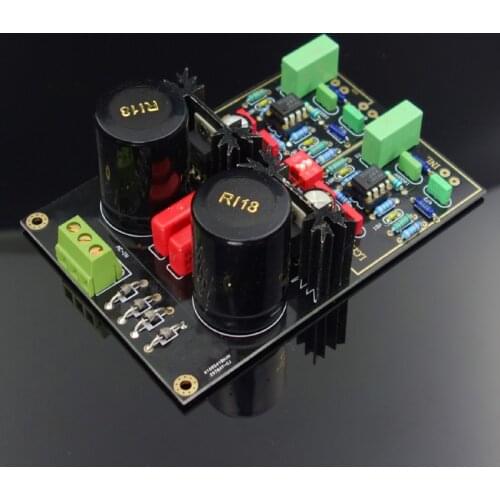 NE5532 OPA2111 49720NA DUAL Line Sing Black Vinyl Record Player MM MC Phono Sing Board AC Dual 12V~20V Phono Amplifier